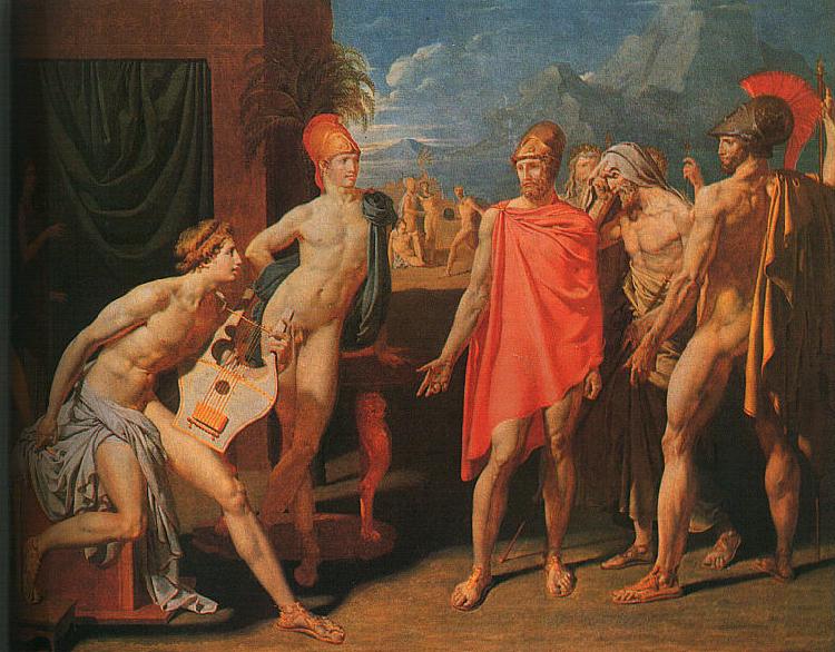 Jean-Auguste Dominique Ingres The Ambassadors of Agamemnon in the Tent of Achilles France oil painting art